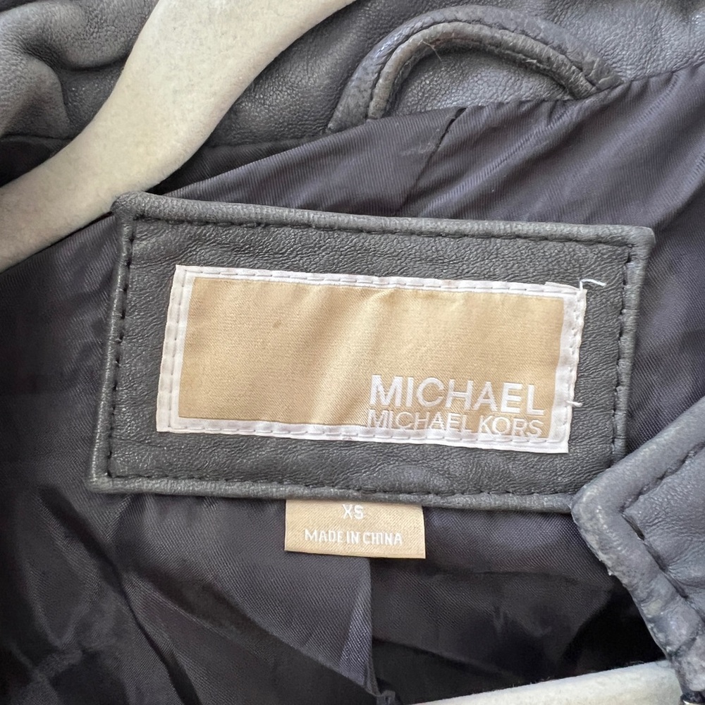 Gray Leather Jacket - image 2